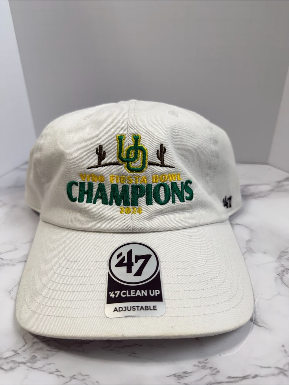 47 White Fiesta Bowl Champions Embroidered Cap
